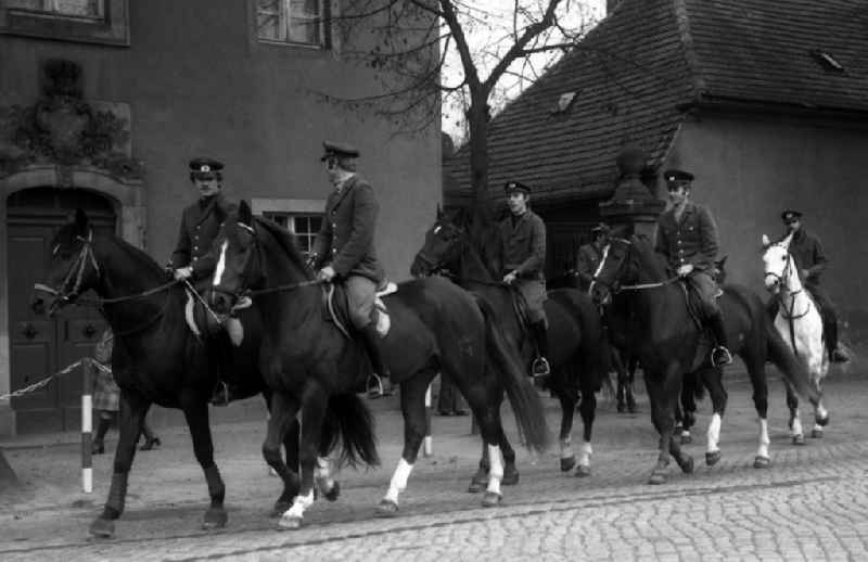 Fox hunting in Moritzburg in the state Saxony on the territory of the former GDR, German Democratic Republic