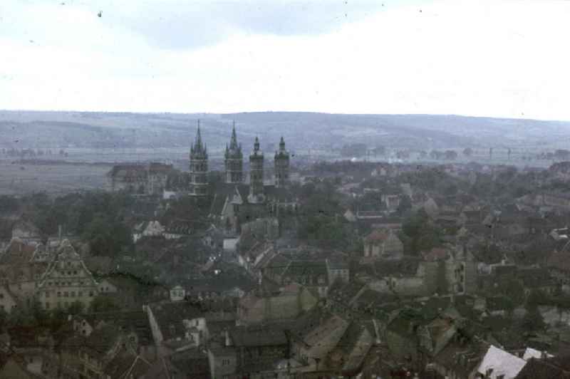 Stadtansicht von Naumburg. Townscape of Naumburg.
