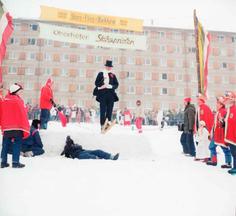 Carnival event ' Oberhofer Skikapriolen ' in Oberhof in today's state Thuringia