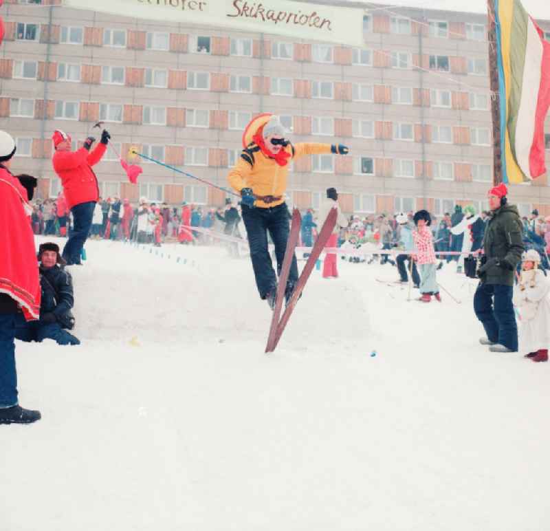 Carnival event ' Oberhofer Skikapriolen ' in Oberhof in today's state Thuringia