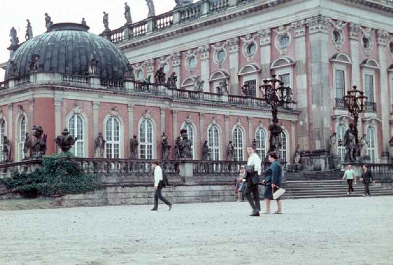 Palace Neues Palais in Potsdam in the state Brandenburg on the territory of the former GDR, German Democratic Republic