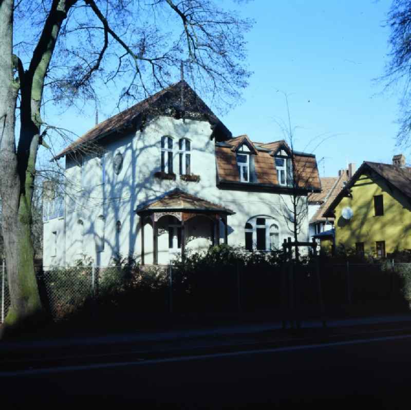 Facade of the villa an der Karl-Marx-Allee in the district Babelsberg in Potsdam in the state Brandenburg on the territory of the former GDR, German Democratic Republic