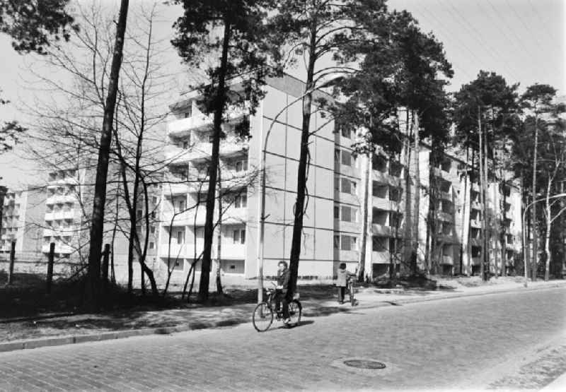 Residential area in Premnitz, Brandenburg in the territory of the former GDR, German Democratic Republic