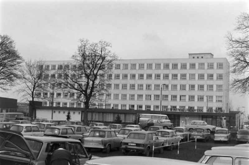 Nationally owned enterprise valves and fittings factory VEB Armaturenwerk in Prenzlau in the state Brandenburg on the territory of the former GDR, German Democratic Republic