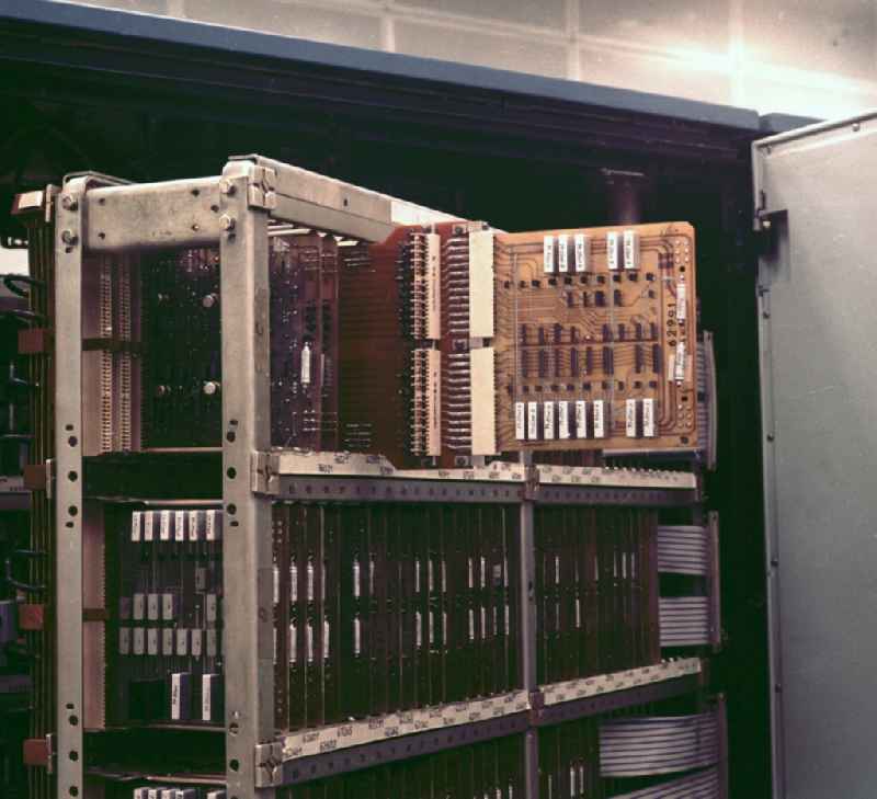 Mainframe computer in the nationally-owned company combine Robotron Radeberg in the state Saxony