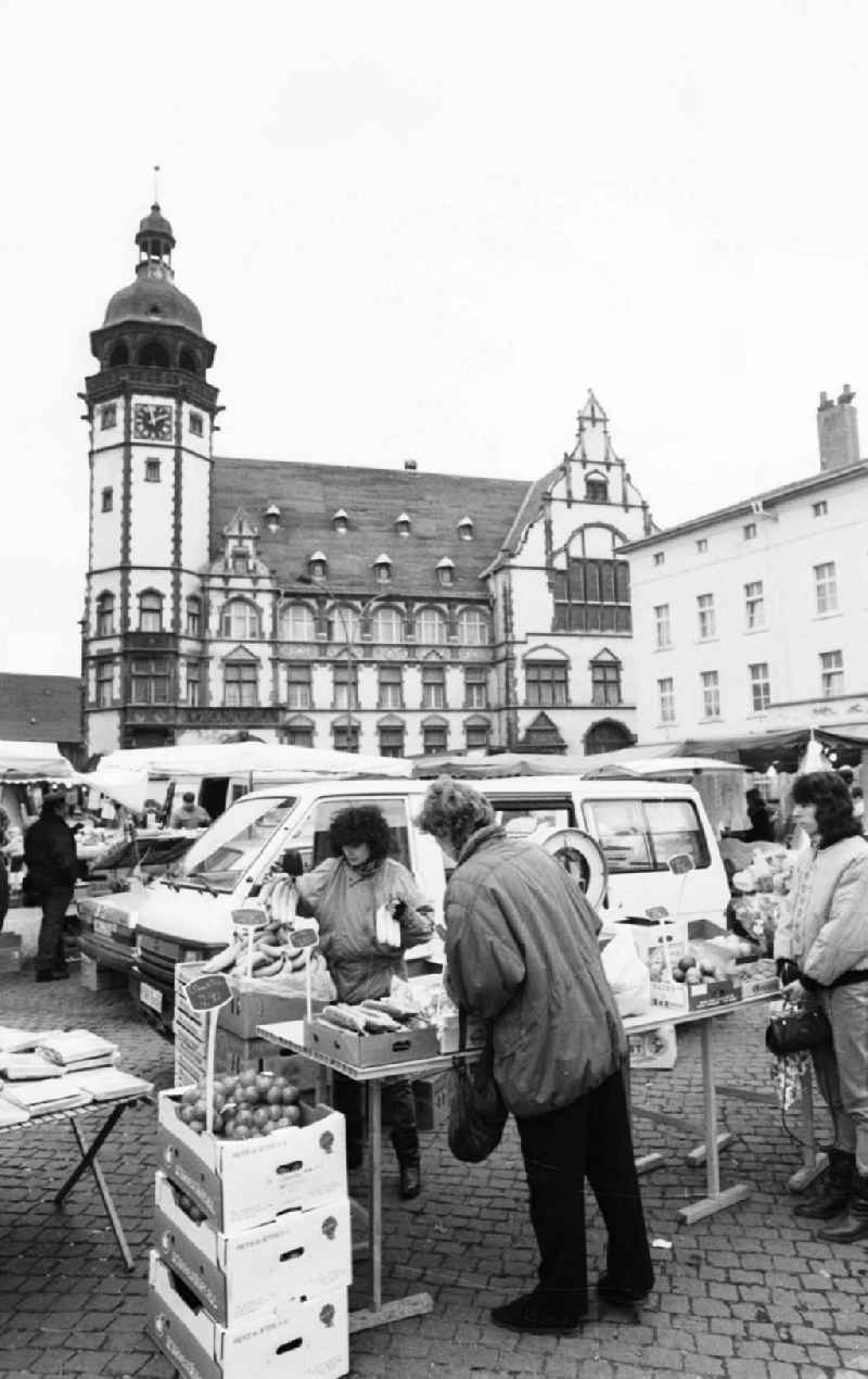 Sachsen-Anhalt, Schach, Computer, Ausstellung, Stadtansichten-Marktplatz
