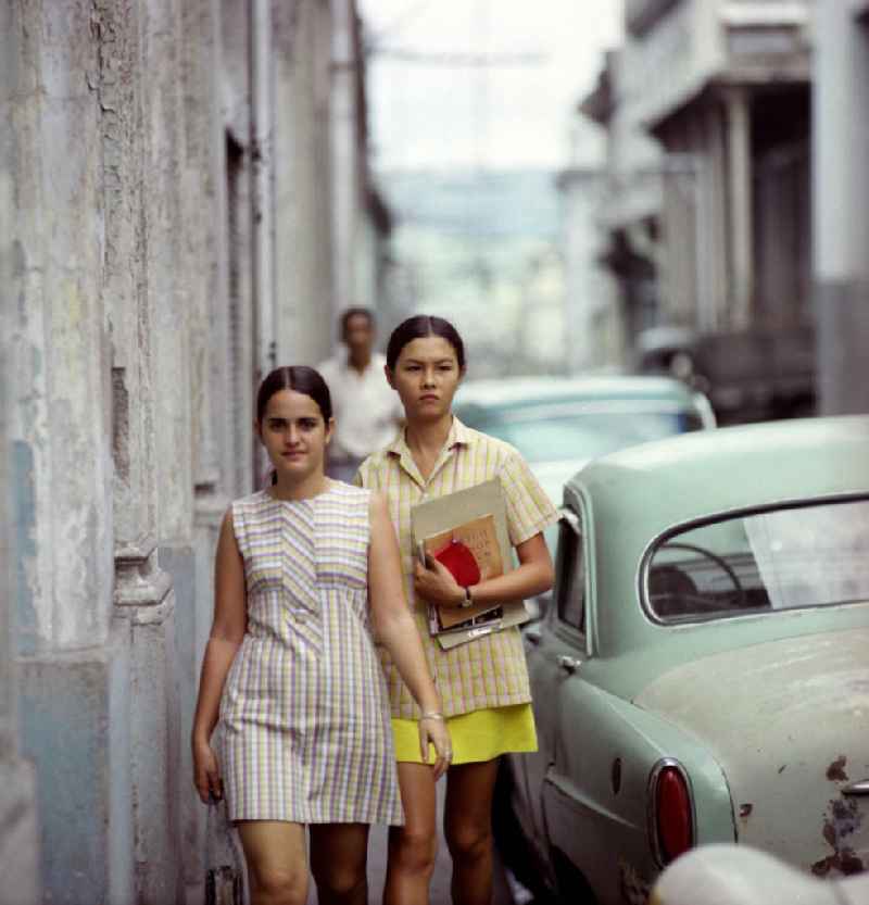 Straßenszene in Santiago de Cuba.