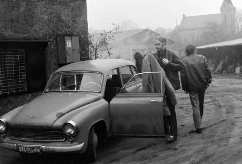 A wartburg car, model 311 in Spremberg in the state Brandenburg on the territory of the former GDR, German Democratic Republic