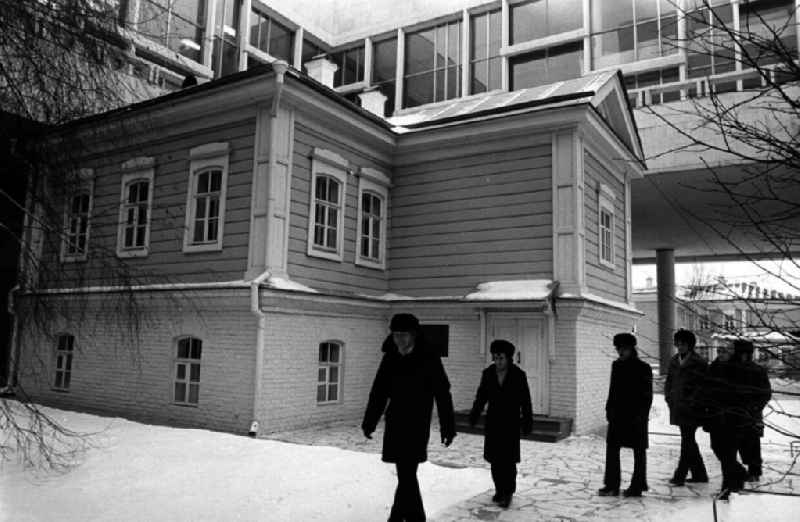 In diesem Haus hat die Familie Uljanow in der Stadt Simbirsk von 187