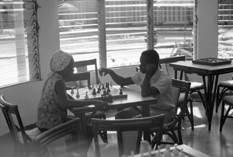 Schachspiel im Hotel Oasis in Varadero.