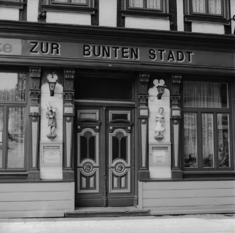 HO restaurant 'Zur bunten Stadt' in Wernigerode in the state Saxony-Anhalt on the territory of the former GDR, German Democratic Republic